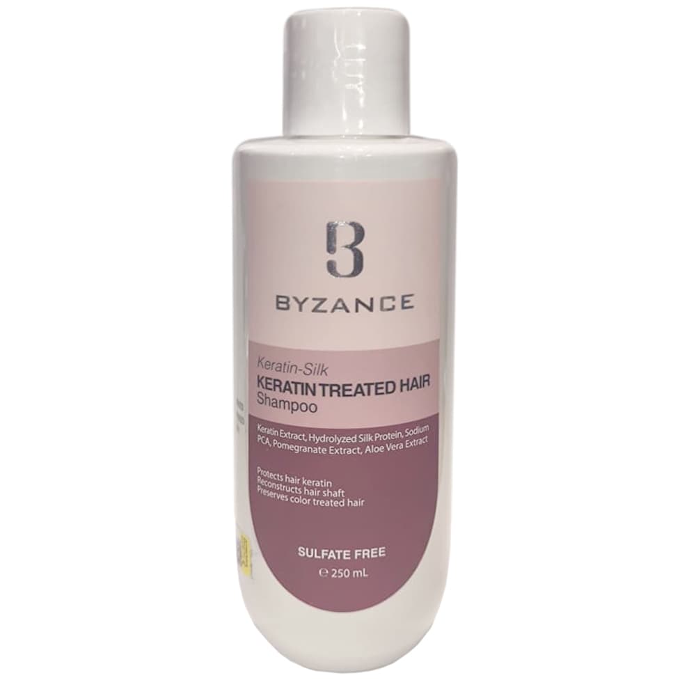 شامپو موهای کراتینه و رنگ شده 250 میل ـ بیزانس