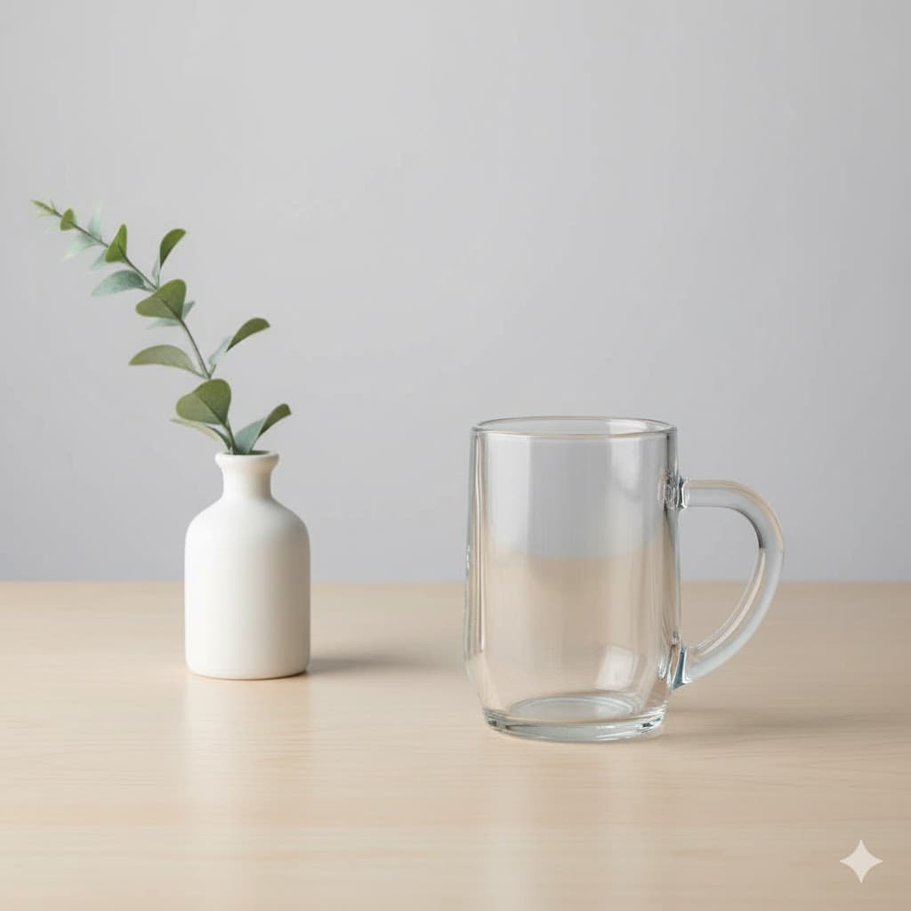 لیوان دسته دار بشکه ای ساده بزرگ لومینارک Luminarc