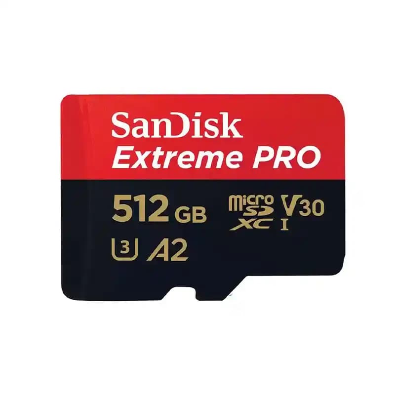 کارت حافظه میکرو 512 گیگ سن دیسک SanDisk Extreme Pro V30 U3 A2 C10 200MB/s