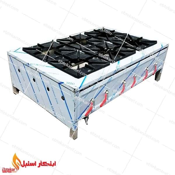 اجاق گاز رومیزی 6 شعله صنعتی