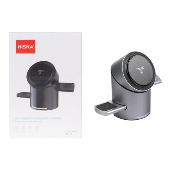 شارژر بی سیم سه کاره هیسکا مدل HR-16