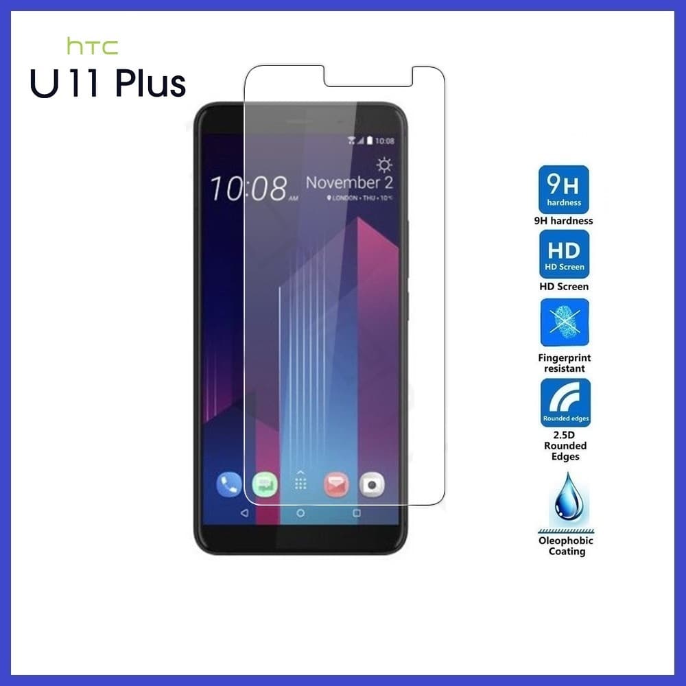 محافظ صفحه نمایش LCD شیشه ای Remax tempered glass | HTC U11 plus