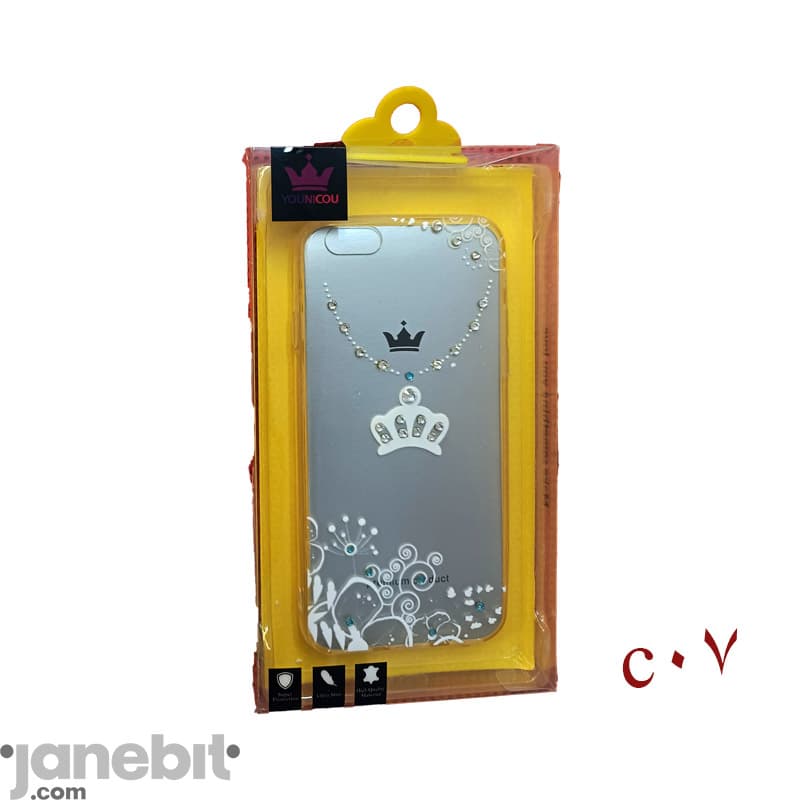 قاب شفاف نگین دار گوشی iPHONE 6/6s برند: YOUNICOU کد:C07
