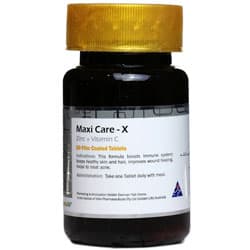 قرص مکسی کر ایکس (زینک + ویتامین ث) گلدن لایف