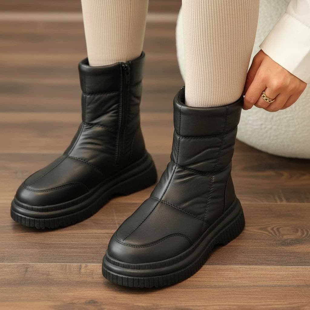 نیم بوت کاپشنی دخترانه فوق شیک کیفیت اصلی