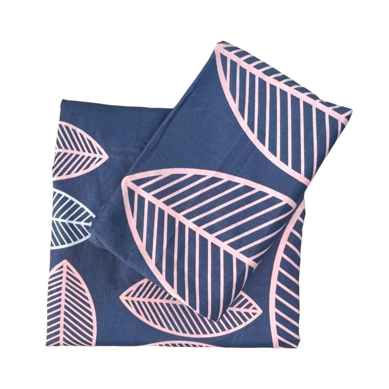 سرویس ملحفه مدل کشدار طرح برگ ماکااو ۱.۵ نفره ۲ تیکه عرض ۱۲۰