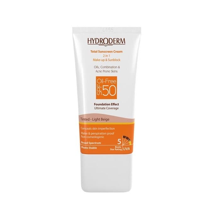 ضد آفتاب کرم پودری فاقد چربی 2 در 1 هیدرودرم SPF50