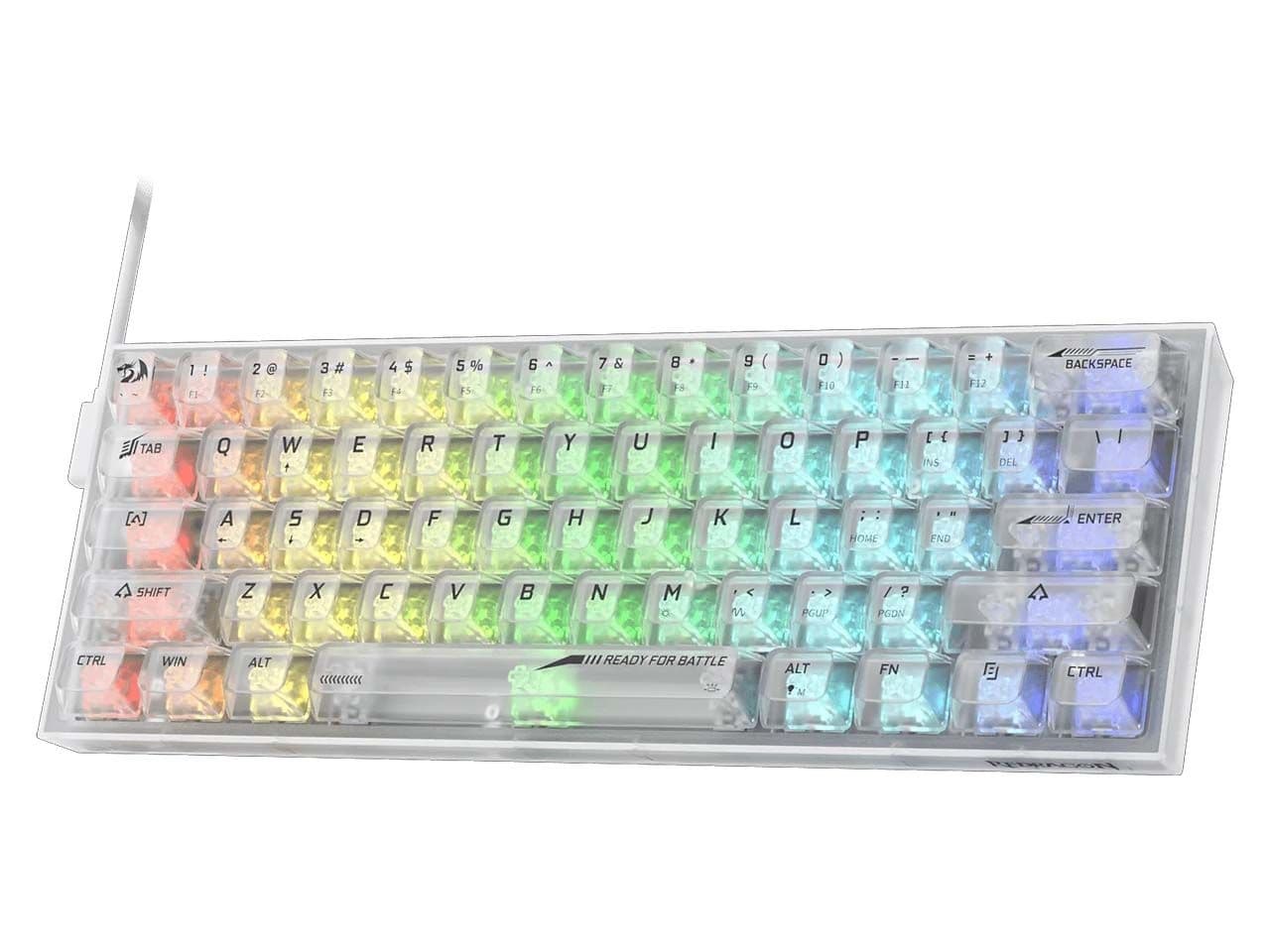 کیبورد مکانیکی ردراگون مدل Redragon Fizz K617CT RGB سفید