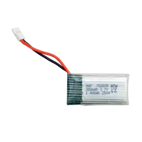 باتری لیتیوم پلیمر 3.7v ظرفیت 380mAh تک سل 25c کد 752035