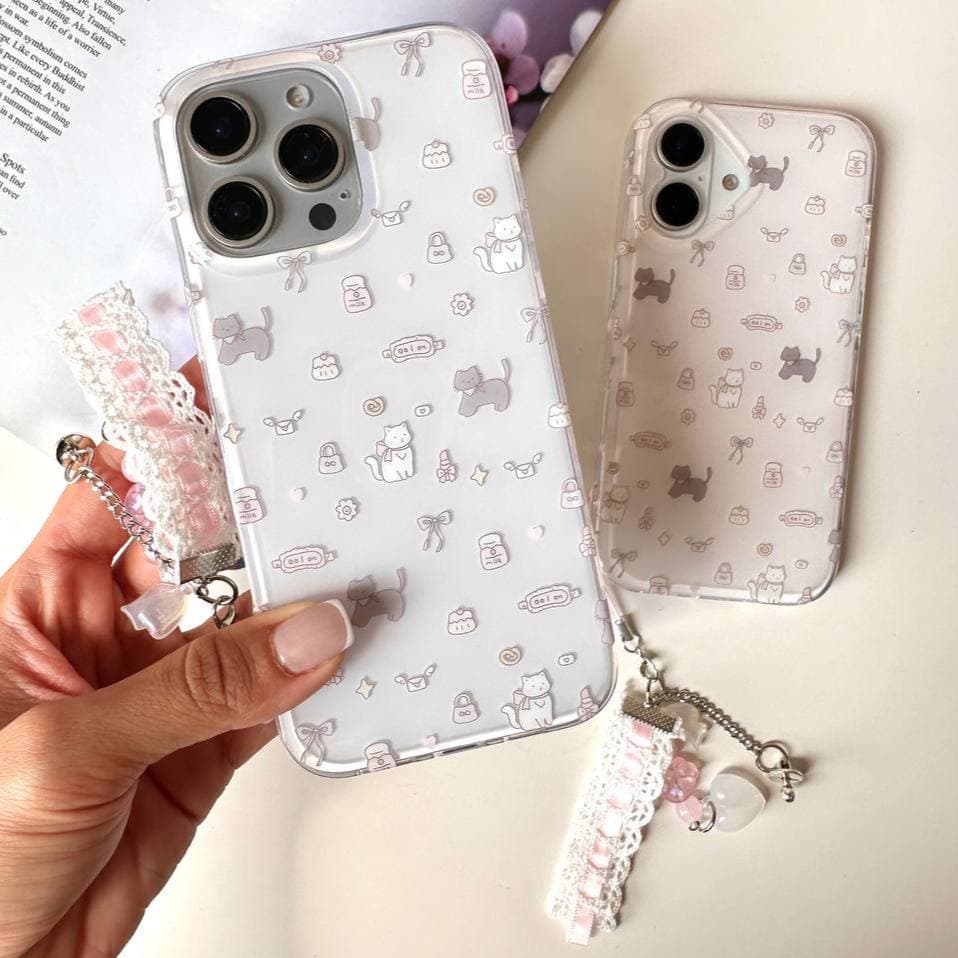 قاب گربه و پاپیون با آویز