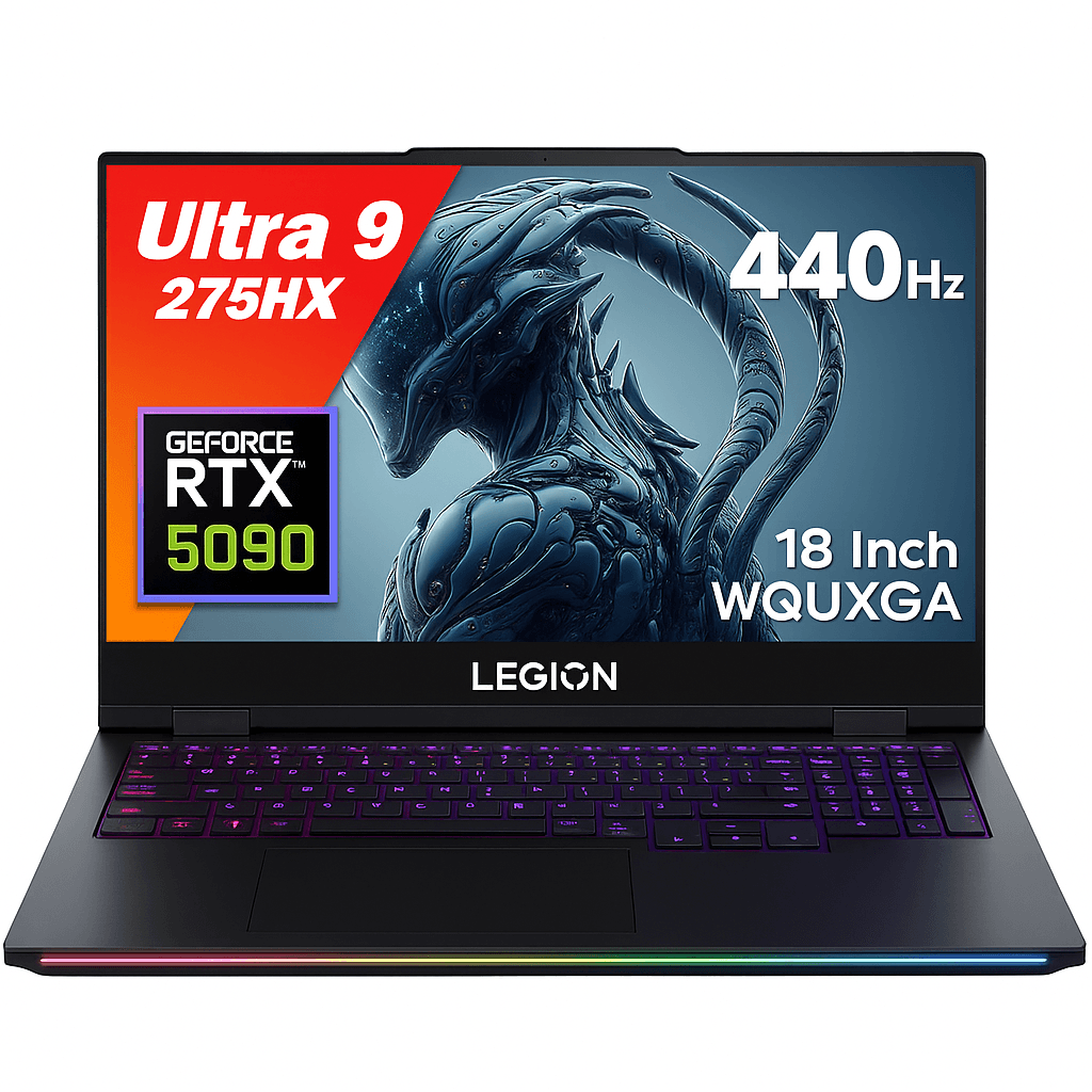 لپ تاپ گیمینگ 18 اینچی لنوو مدل Legion9 Ultra 9 128GB 8TB SSD 24GB RTX5090