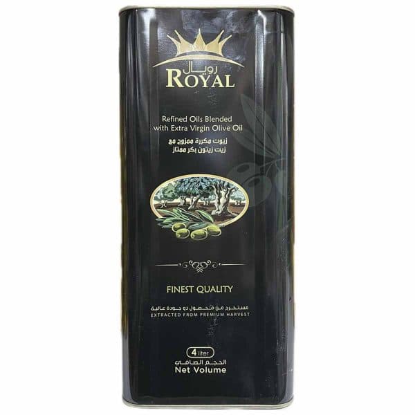روغن زیتون بکر ممتاز پخت و پز و سرخ کردنی اسپانیایی رویال 4 لیتر