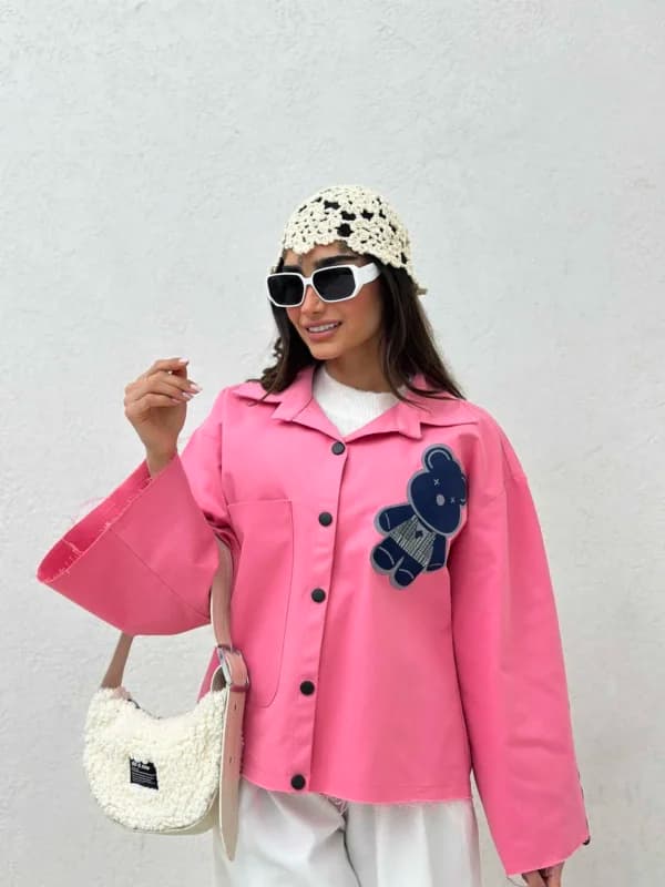 کت تکه دوزی طرح تدی زنانه