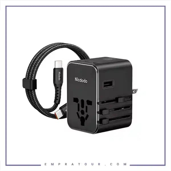 آداپتور شارژ مسافرتی 45 وات مکدودو یا کابل MCDODO CP-3270 Universal Travel Charging Adapter