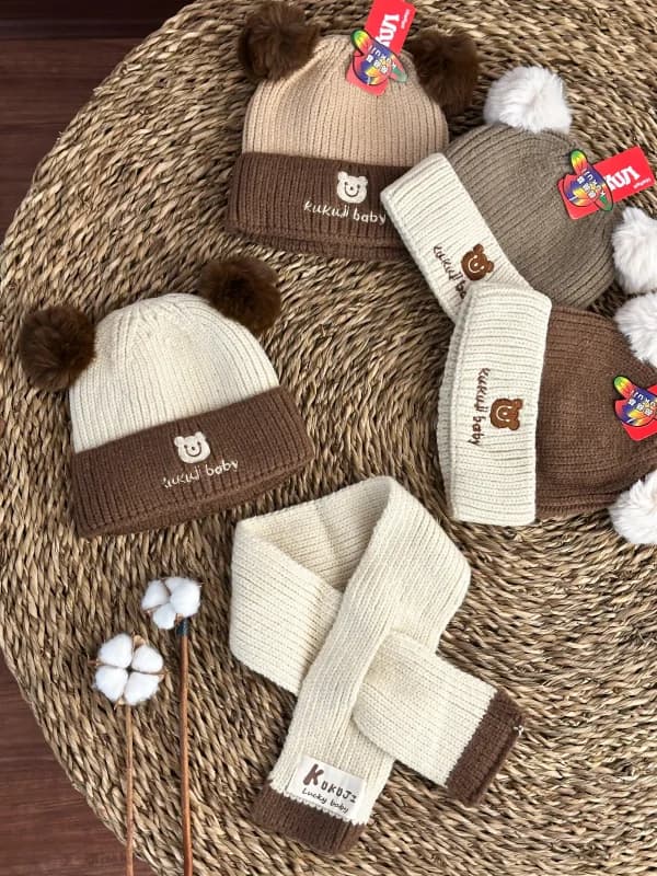 کلاه و شال اسپرت تدی