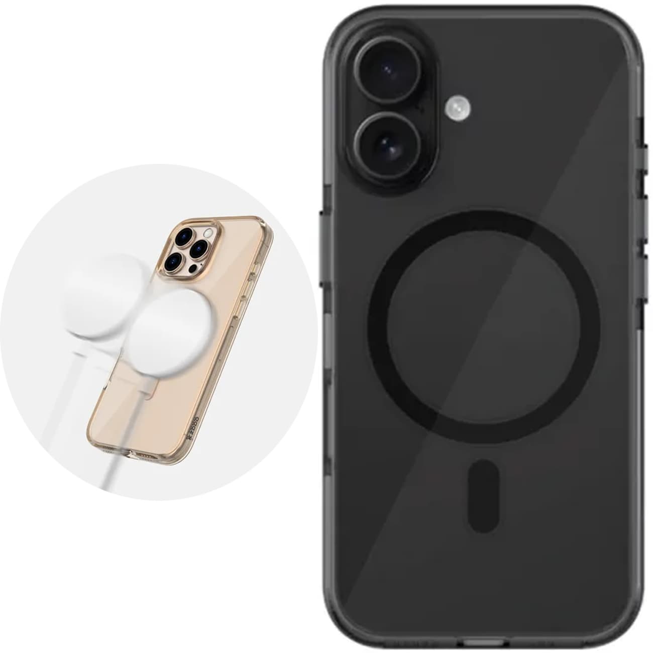 قاب مگنتی آیفون 16 کیزددو Iceguard شفاف