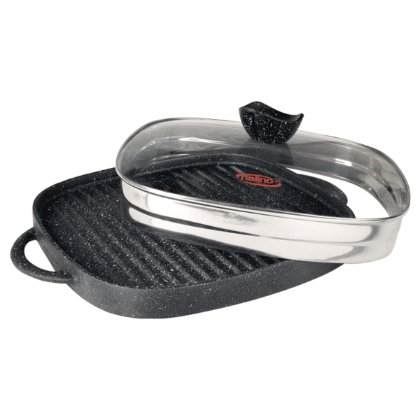 تابه گریل چدن دو طرفه مدل Lorenza (با درب شیشه)-(تهران(پیک)-شهرستان(تیپاکس))