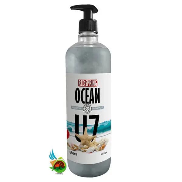 شامپو روزانه مخصوص سگ رد اسپرینگ مناسب انواع مو با رایحه اوشن (مدل U7) Redspring ocean shampoo وزن ۸۵۰ گرم
