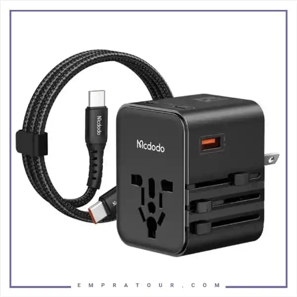 آداپتور شارژ مسافرتی 25 وات مکدودو یا کابل MCDODO CP-3260 Universal Travel Charging Adapter