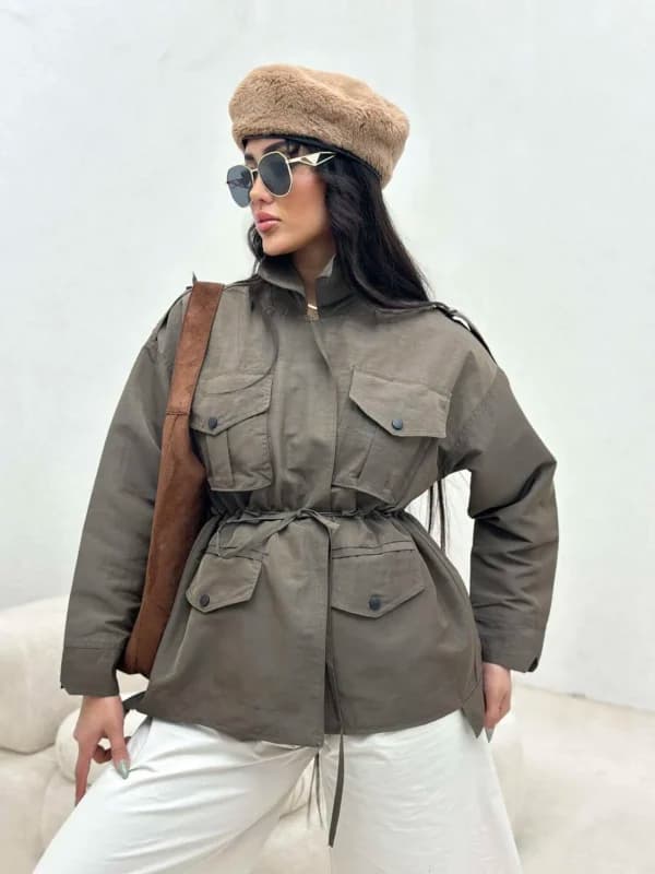 بارانی مموری کمرگت زنانه