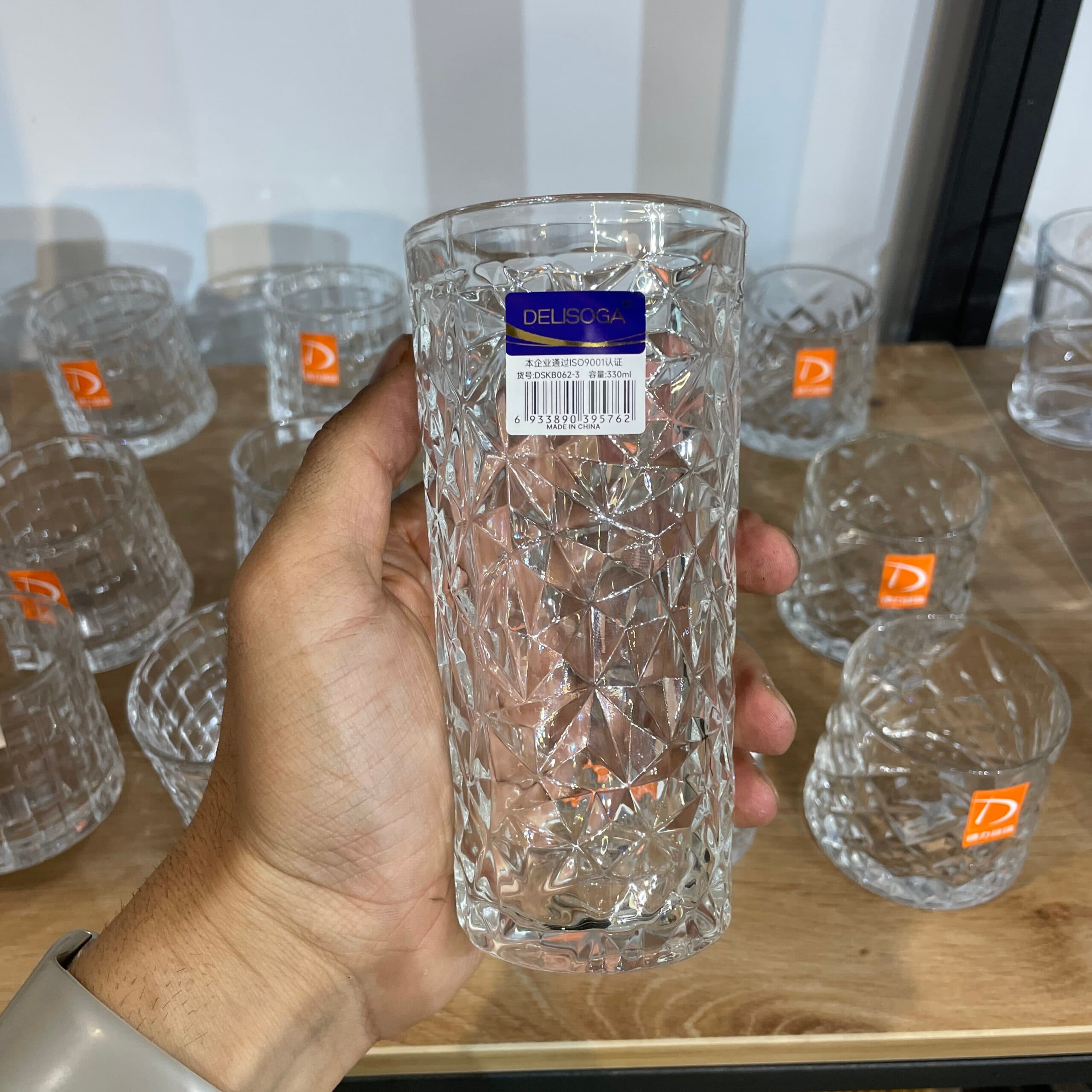 لیوان بلند دِلی طرح بریکس – ست ۶ عددی DELISOGA