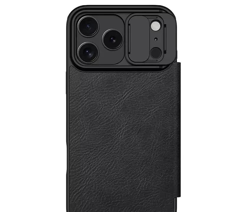 کیف کلاسوری نیلکین مدل Qin Pro Leather مناسب برای گوشی موبایل اپل iPhone 17 Pro