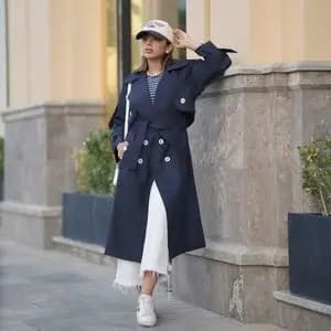 بارونی بلند سرمه ایی