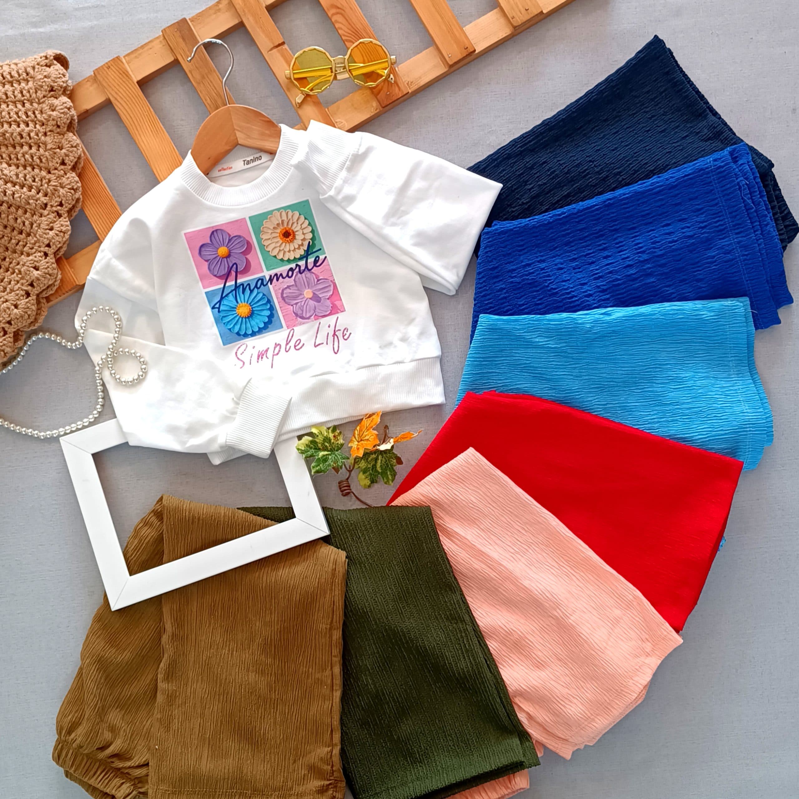 بلوز شلوار چهار گل