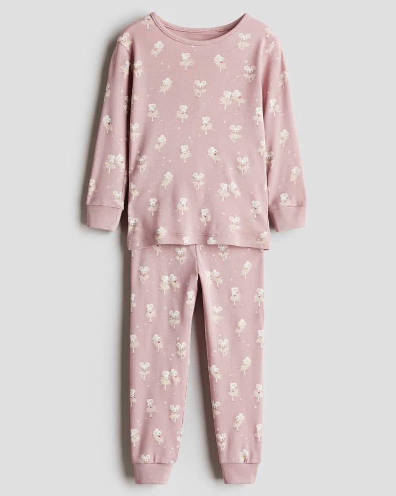 ست نخی بلوز شلوار موش h&m