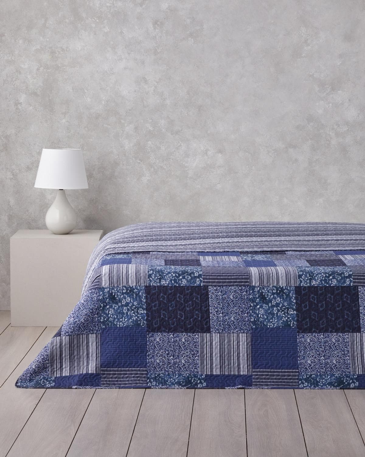 روتختی انگلیش هوم طرح Bleublanc دونفره ۱ تکه