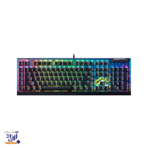 کیبورد Razer Blackwidow V4 X - سوییچ مکانیکی زرد - نسخه Fortnite