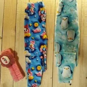 شلوار مخمل سه بعدی دخترانه سایز 70