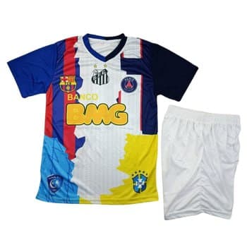 کیت تی شرت و شورت ورزشی منتخب نیمار