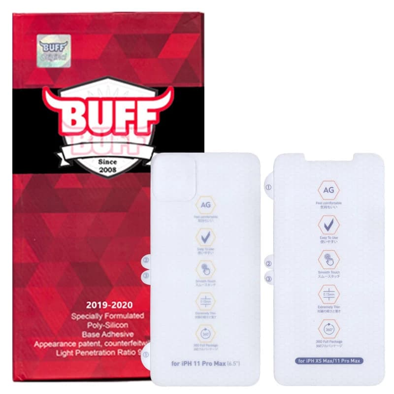 محافظ صفحه نمایش و پشت گوشی اپل iPhone 11 Pro Max بوف مات مدل HgM15