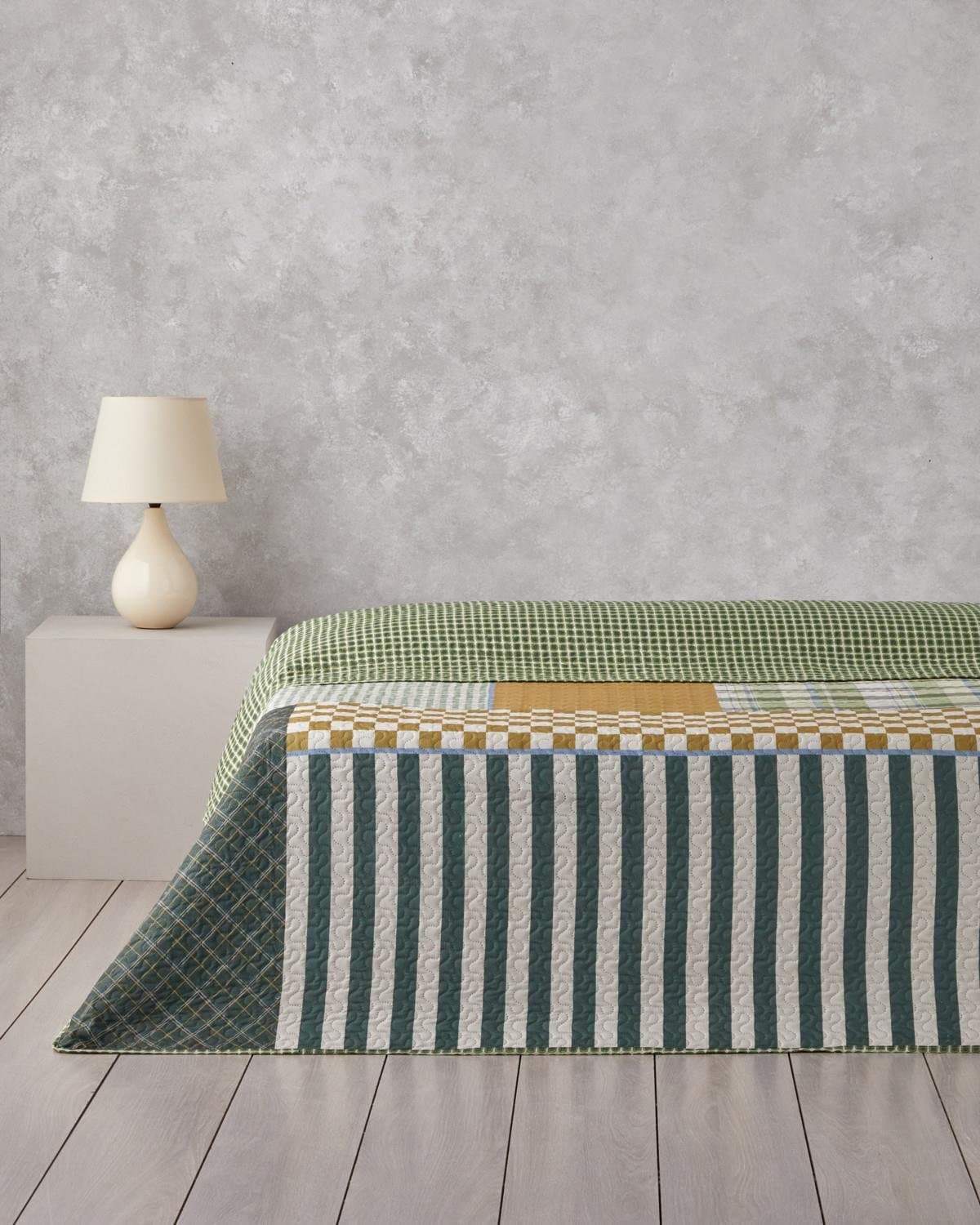 روتختی انگلیش هوم طرح Strada Grid دونفره ۱ تکه