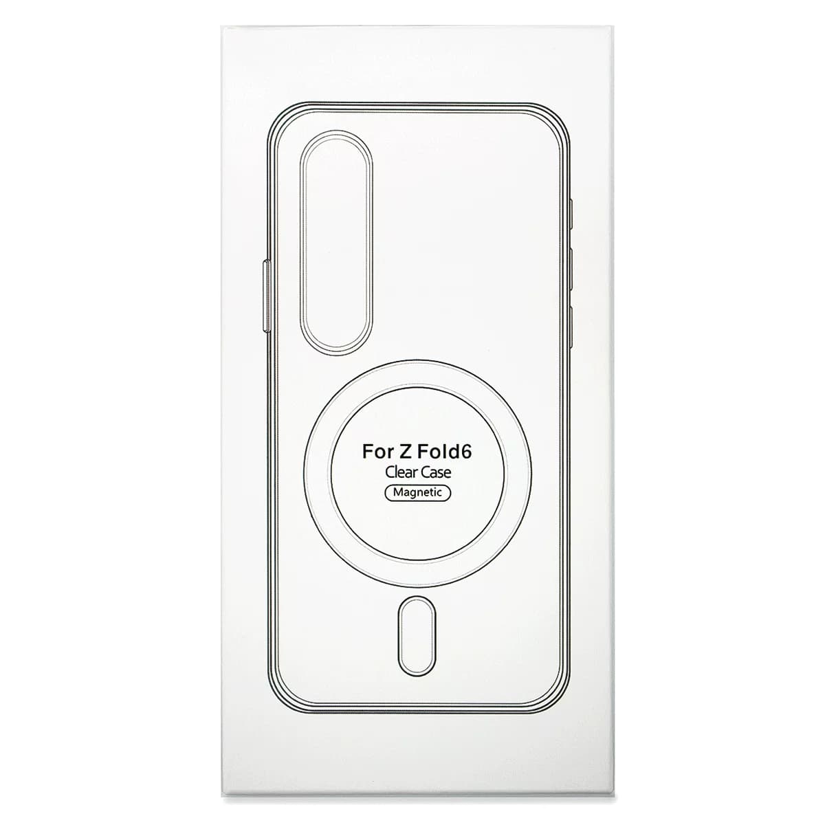 کاور گوشی سامسونگ Galaxy Z Fold 6 مدل Clear Case Magnetic