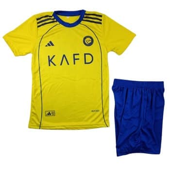 کیت تی شرت و شورت ورزشی النصر رونالدو