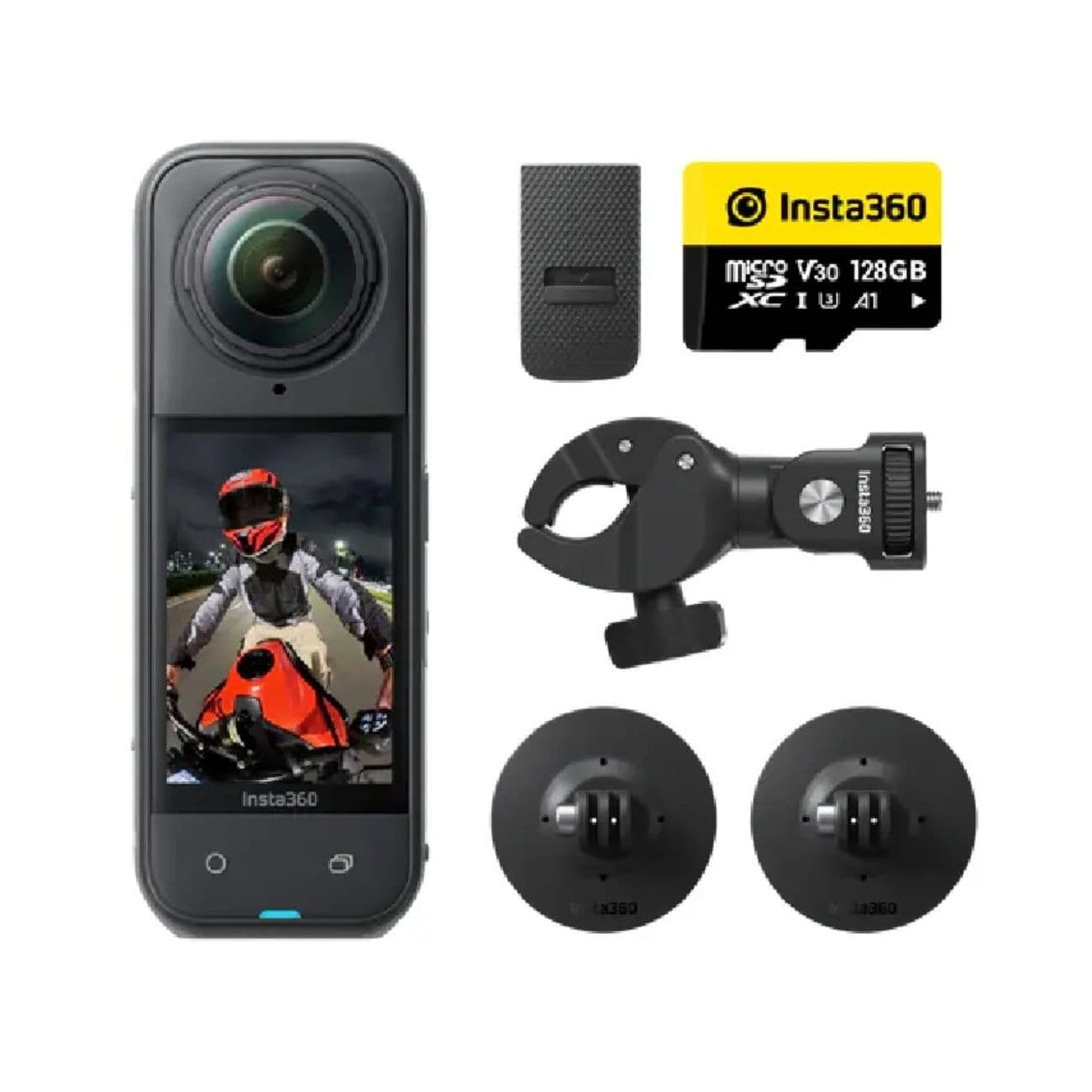 کیت موتورسواری دوربین اینستا Insta360 X5 360 Action Camera Motorcycle Bundle