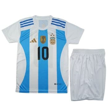 کیت تی شرت و شورت ورزشی آرژانتین مسی