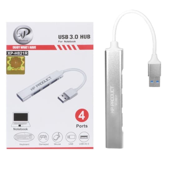 هاب 4 پورت USB3.0 ایکس پی پروداکت مدل XP-H821R