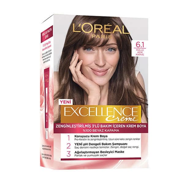 کیت رنگ مو لورآل پاریس مدل Excellence شماره 6.1