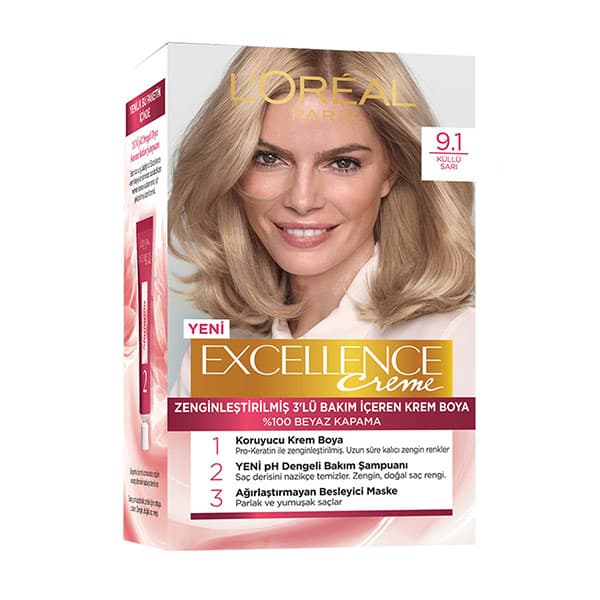 کیت رنگ مو لورآل پاریس مدل Excellence شماره 9.1