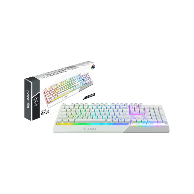 کیبورد گیمینگ ام اس آی VIGOR GK30 WHITE