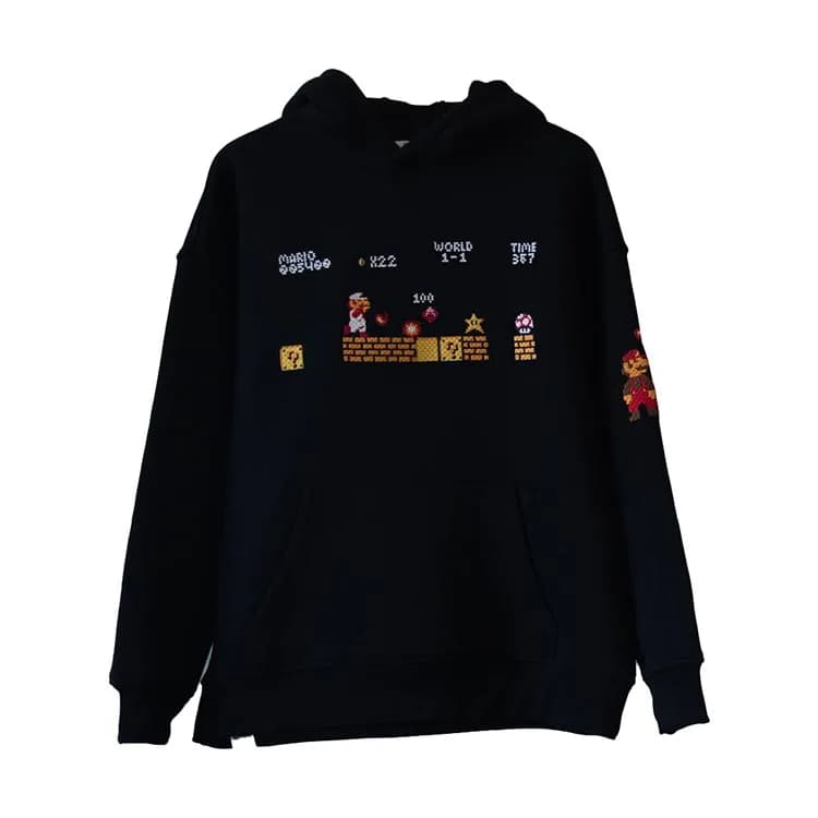هودی گیمینگ Super Mario Bros - مشکی سایز S