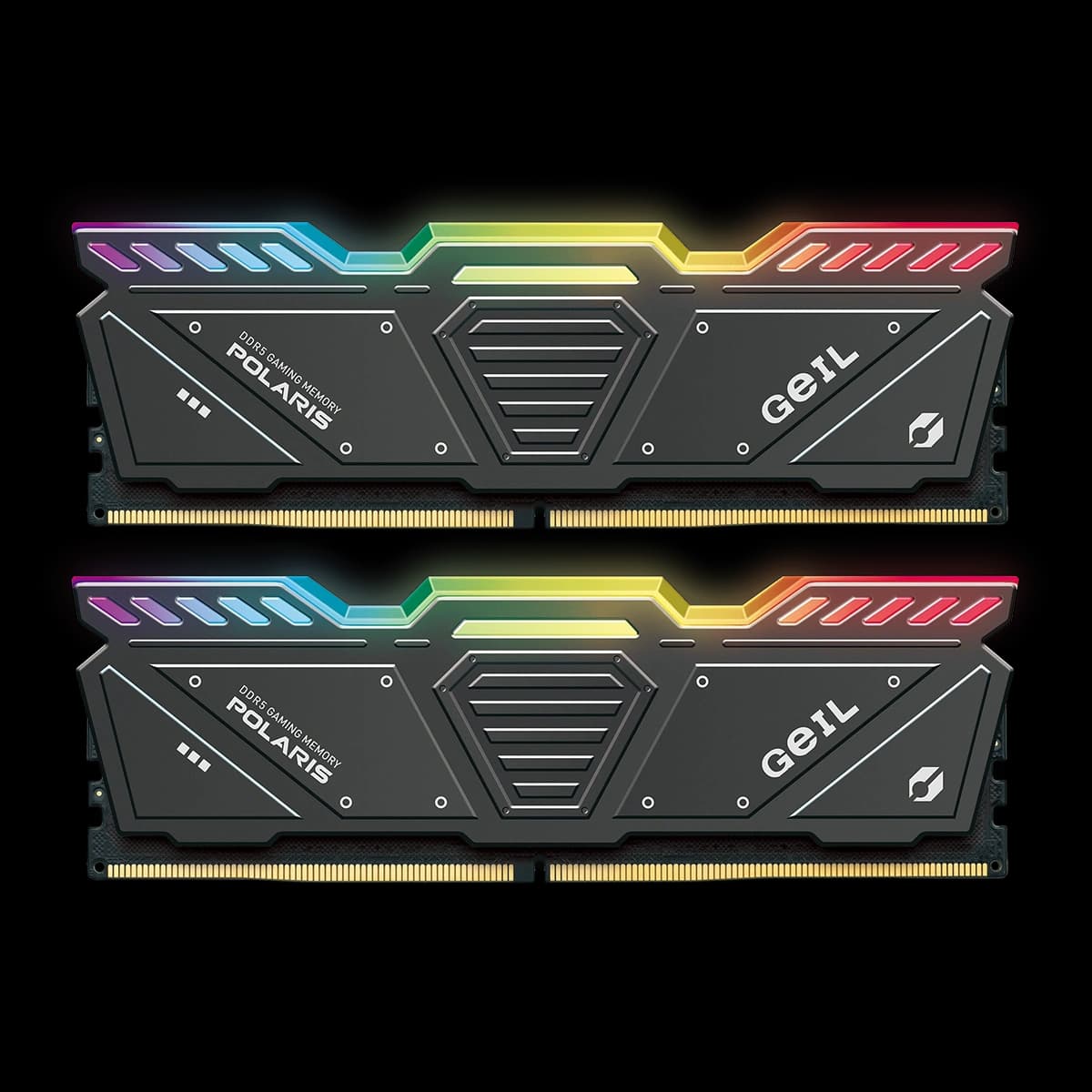 رم کامپیوتر DDR5 گیل مدل POLARIS RGB دو کاناله 5600 مگاهرتز CL38 ظرفیت 64 گیگابایت