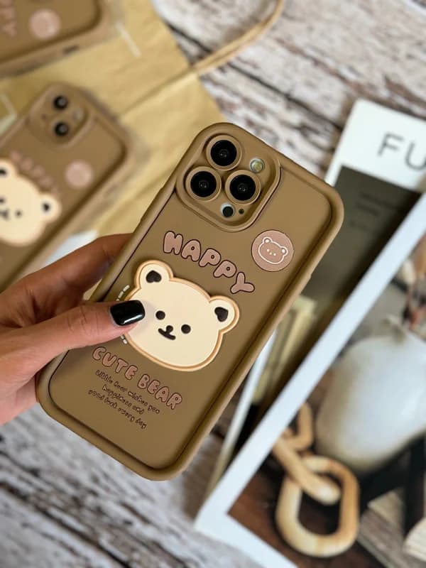 کاور گوشی آیفون Happy Cute Bear