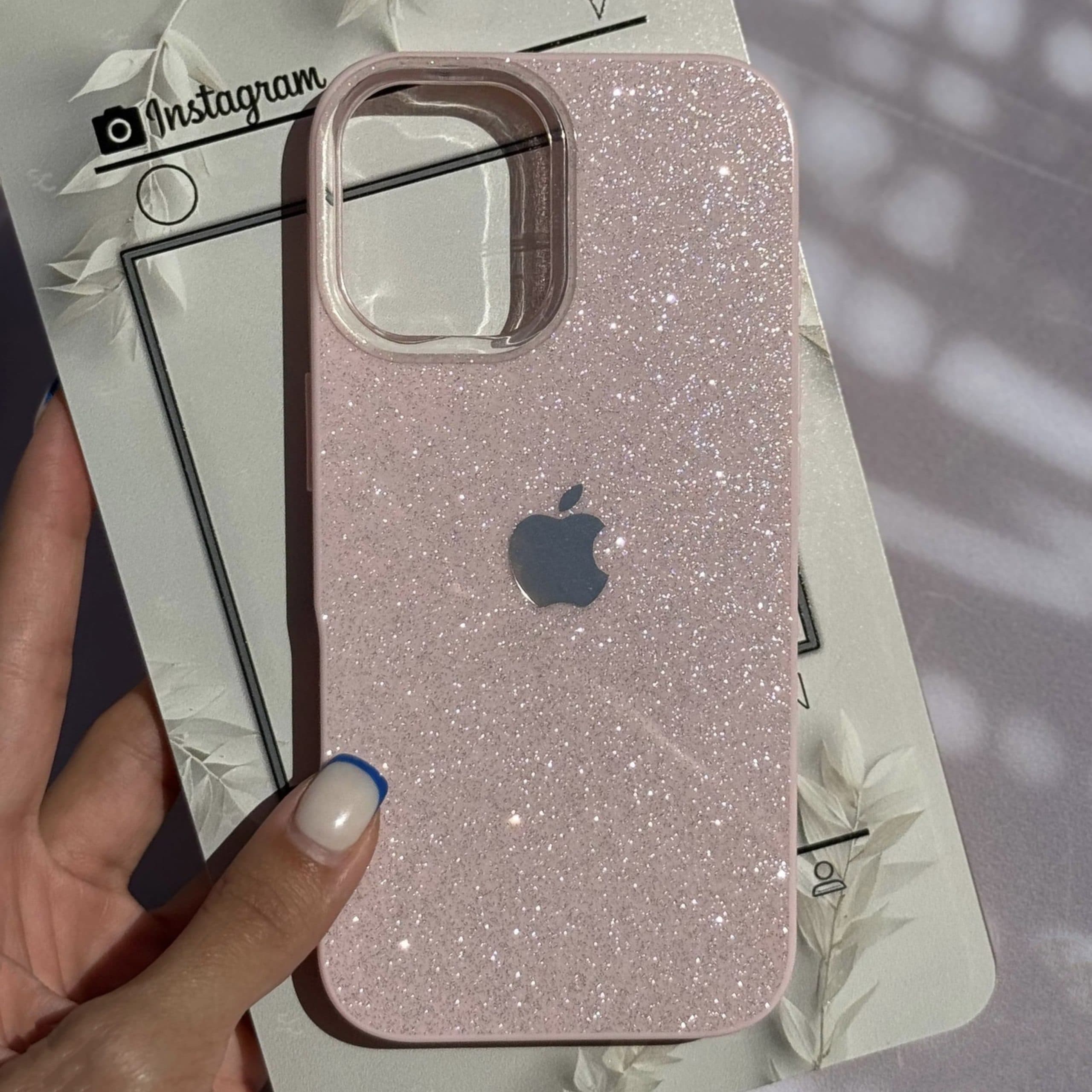 قاب گلیتری شاینی صورتی