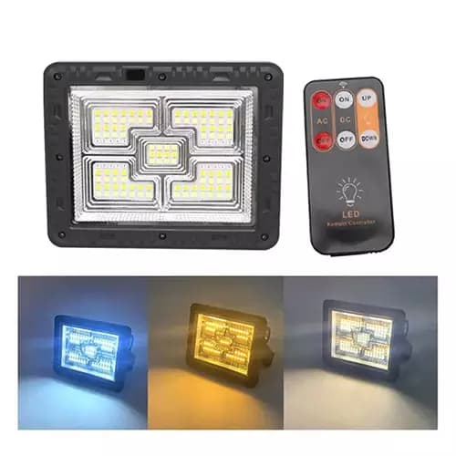 پروژکتور شارژی خورشیدی 100 وات ریموت دار OKGO مدل FA-8028