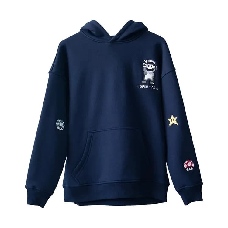 هودی گیمینگ Super Mario - سرمه ای سایز XL