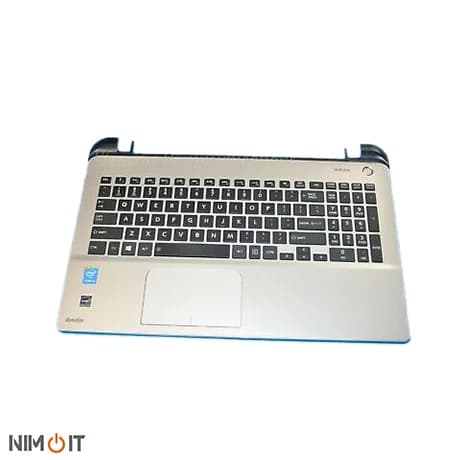 قاب دور کیبورد همراه با کیبورد و تاچ پد لپ تاپ TOSHIBA Satellite L50D L50-B L55T-B